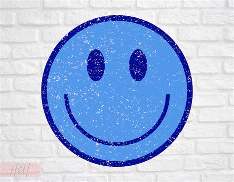 Blue Smiley Face Png