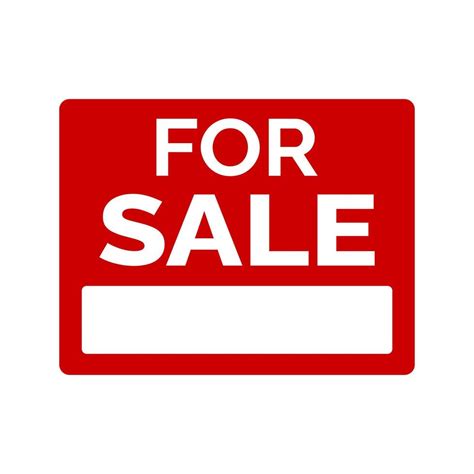 for sale sign vector 7126475 Vector Art at Vecteezy