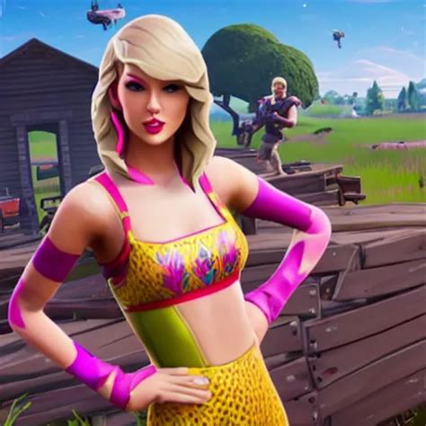 screenshot of taylor swift in fortnite | Stable Diffusion