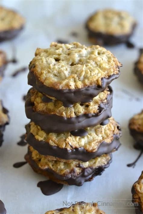 Crispy Oatmeal Cookies with Chocolate ( Ikea Cookies ) | Not Enough Cinnamon