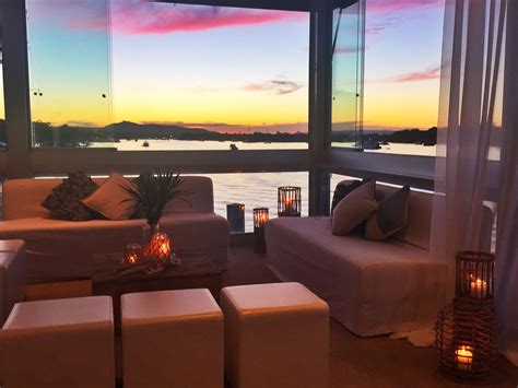 Gorgeous sunset in our River Room at Noosa Boathouse. Styling by Splash Events. Gorgeous Sunset ...