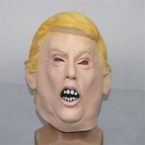 Cheap Funny Realistic Latex Celebrity Donald Trump Mask Halloween Ball ...