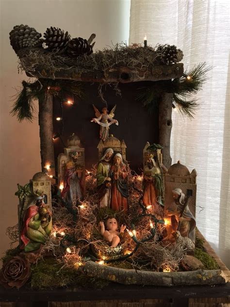 Nativity Scene 🎄 discovered by GISELA on We Heart It | Decoracion arbol de navidad, Decoracion ...