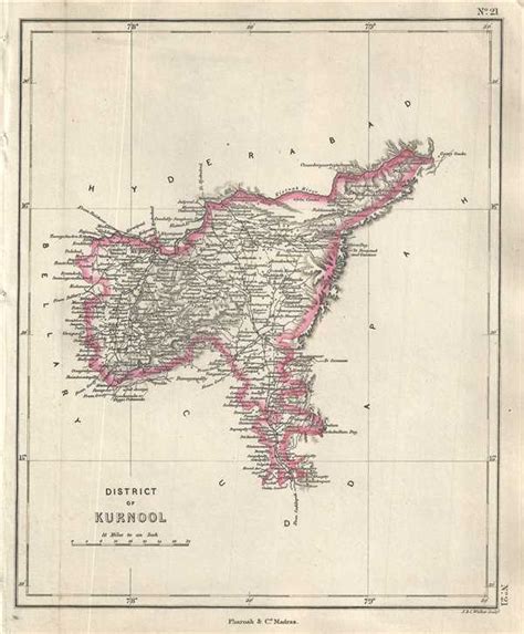 District of Kurnool.: Geographicus Rare Antique Maps