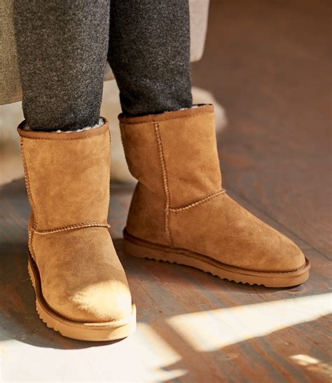 Chestnut 100% Sheepskin | Womens Sheepskin Slipper Boots