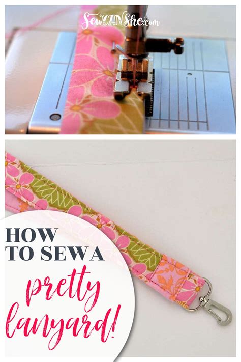 Pretty DIY Lanyard Tutorial - How to Sew a Lanyard! | Lanyard tutorial ...