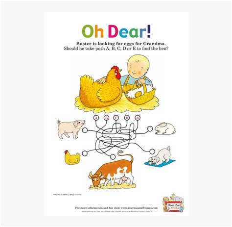 Oh Dear Activity Sheet - Oh Dear! By Rod Campbell PNG Image | Transparent PNG Free Download on ...