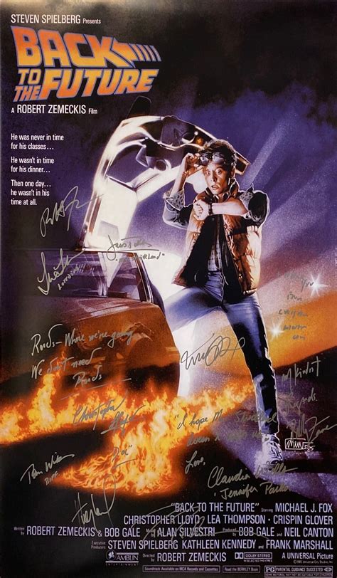 Autograph Signed Back to the Future Poster COA - Etsy