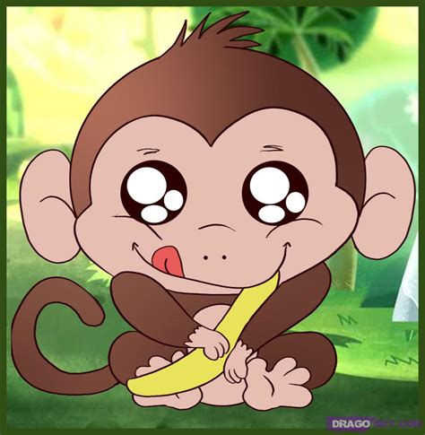 Monkey Cute Drawing