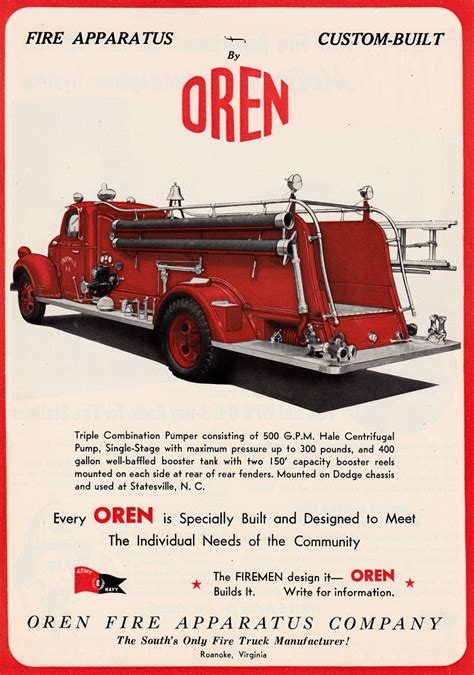 Vintage Ad – Statesville’s Dodge/Oren – Legeros Fire Blog