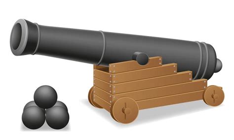 antique cannon vector illustration 510358 Vector Art at Vecteezy