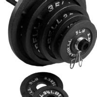 Gold's Gym 300 lb Olympic Barbell Weight Set