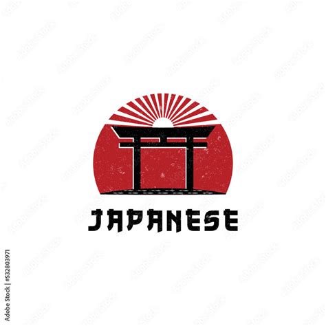 torii logo japanese culture symbol vector illustration design, tori logo design Stock Vector ...