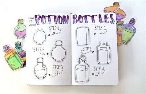 How to Draw Potion Bottles for Halloween with Tombow USA