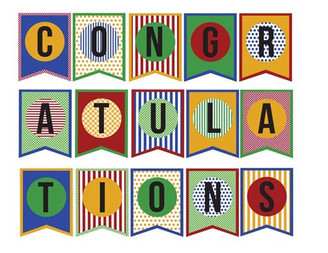 Congratulations Banner DIY paper printable banner instantly