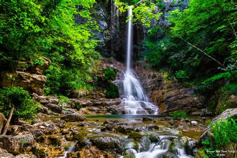 Waterfall Red Rock, Mount Olympus. | Waterfall, Mount olympus, Red rock