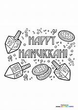 Hanukkah Dreidels  Coloring Pages For Kids sketch template