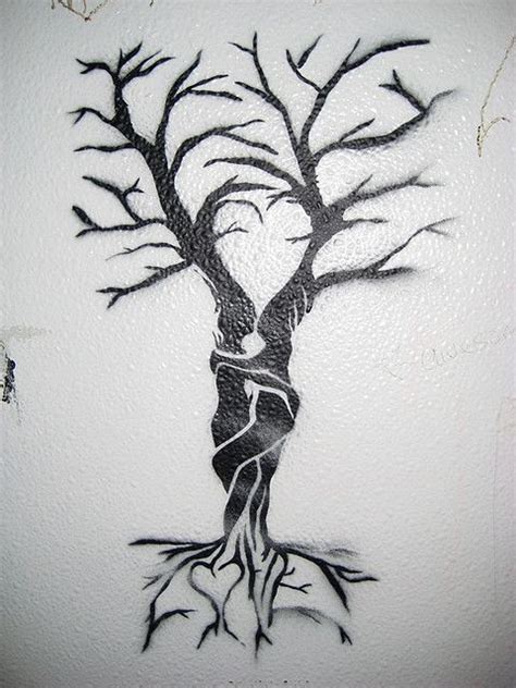 tree stencil detail | 手の入れ墨, タトゥーのアイデア, アイデア