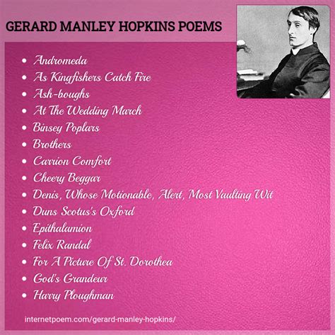 Gerard Manley Hopkins Fresh Poems