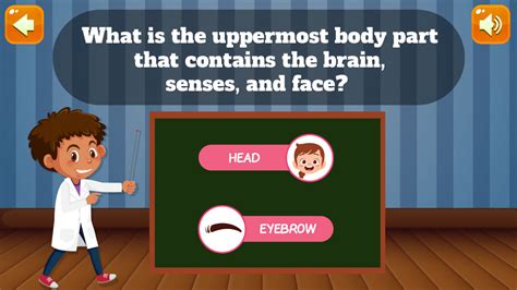 🕹️ Play Kids Anatomy Game: Free Online Educational Human Body Parts ...