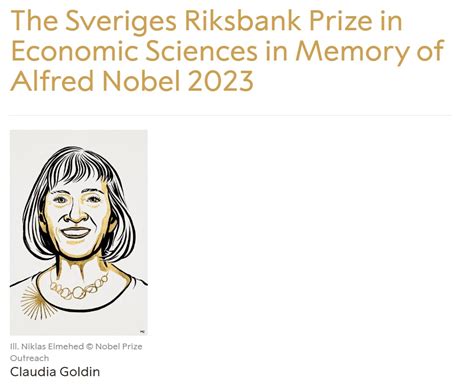 Nobel Prize 2023 in Economic Sciences Awarded to Claudia Goldin