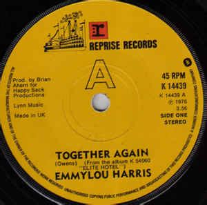 Emmylou Harris - Together Again (1976, Vinyl) | Discogs