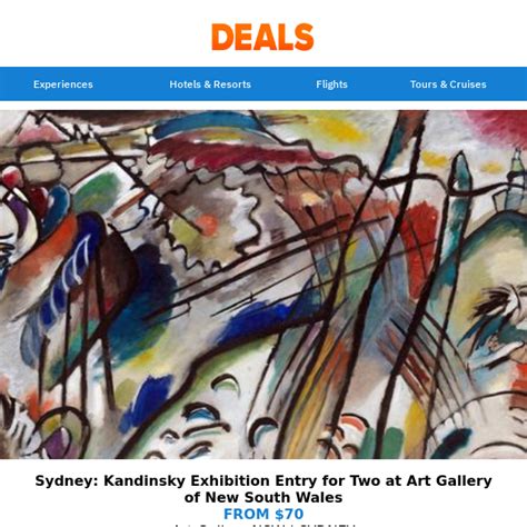 Sydney: Art Gallery of NSW Kandinsky Exhibition w. Entry for Two - Deals.com.au