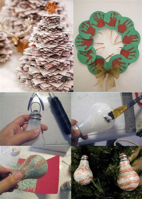 Recycling.... | Winter holiday crafts, Holiday crafts, Christmas crafts for kids