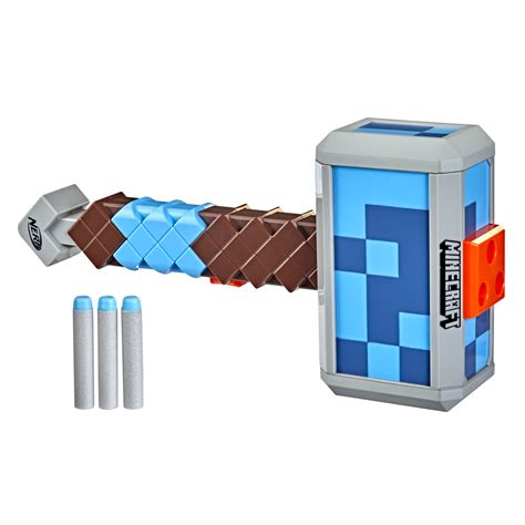 Nerf Minecraft Pillager’s Crossbow Dart-Blasting Crossbow, Real ...