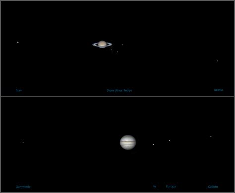 Saturn & Jupiter's moons : r/astrophotography