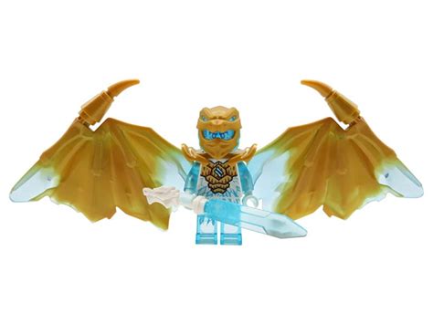 LEGO Ninjago Crystalized Minifigure Zane golden Dragon - Etsy