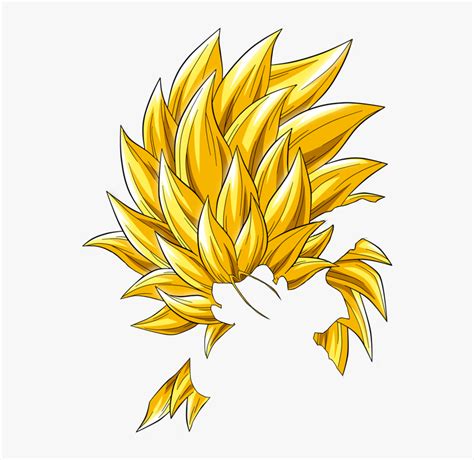 Super Saiyan 3 Hair Png, Transparent Png - kindpng