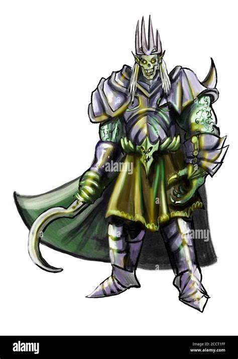 evil knight illustration Stock Photo - Alamy