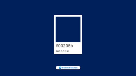 Pantone 281 C Color | #00205b - Hex Color Conversion - Color Schemes - Color Shades - Pantone ...