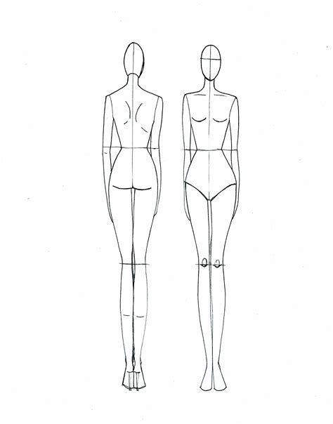 Mannequin Sketch Templates