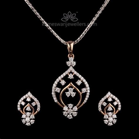 Alluring Diamond Pendant Set | Diamond pendant sets, Diamond pendants ...