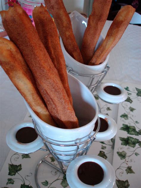 Sandy's Station: Baked Churros with Nutella dipping sauce