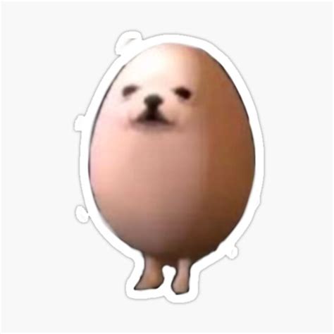 "egg dog meme" Sticker for Sale by coconj | Redbubble