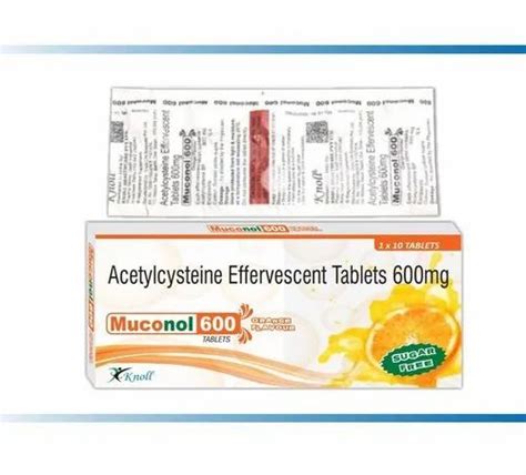 Acetylcysteine 600 Mg Effervescent Tablets, 1 X 10 at best price in Nagpur