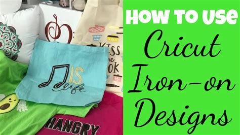 How to Use Cricut Iron-on Designs