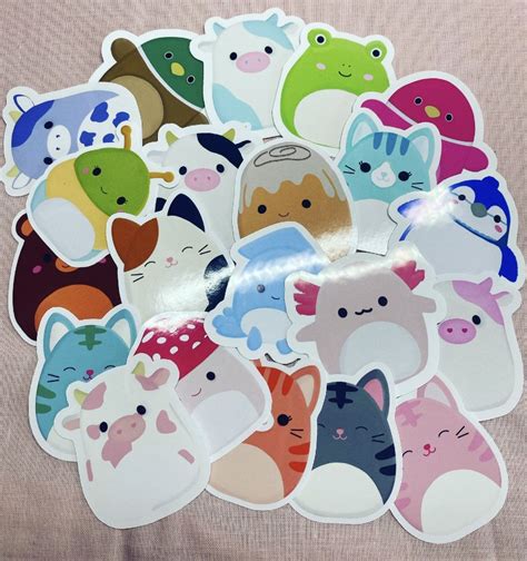 Squishmallows Stickers / Set of Squishmallow Stickers - Etsy