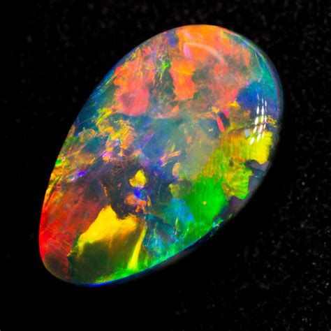 2.27 ct black opal 10.9x7x4.4mm - Black Opal Direct