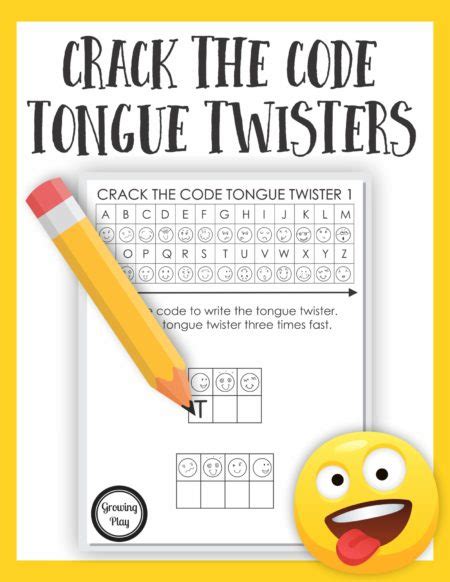 Tongue Twisters for Kids PDF Puzzle Pack - Growing Play