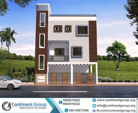 3d building elevation-3d front elevation - 3D Rendering in Bangalore