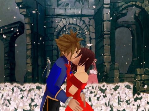 Sora X Kairi kiss by Giulym on DeviantArt