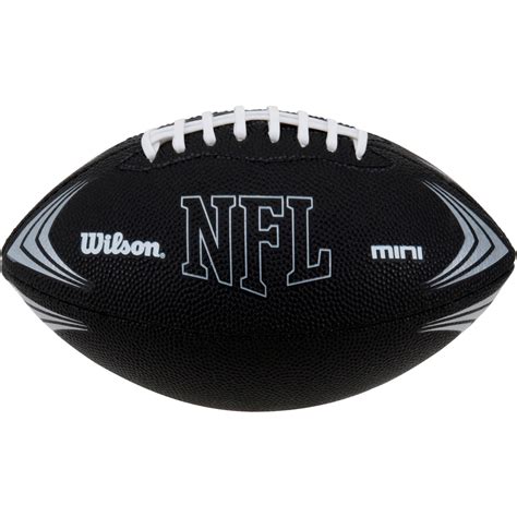 Wilson Sporting Goods NFL Mini Rubber Youth Football, Black - Walmart.com