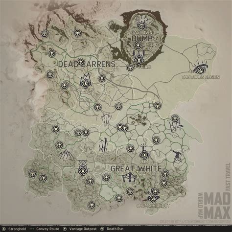 Mad Max World Map & Game Guide (Locations, Missions, Vehicles, etc..)