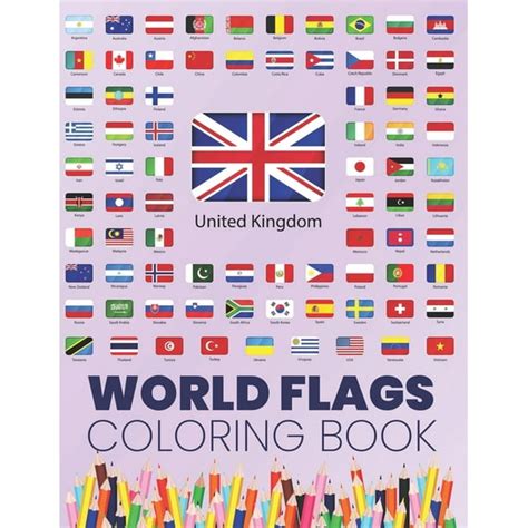 World Flags Coloring Book : Great All Countries Flags Of The World ...