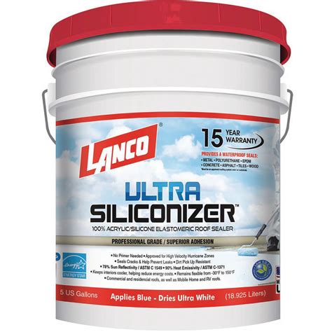 Lanco 5 Gal. Ultra Siliconizer Reflective Roof Coating-RC905-2 - The Home Depot