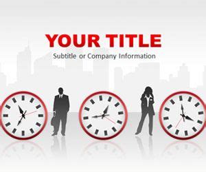 Free Time Management Red PowerPoint Template - Free PowerPoint Templates - SlideHunter.com